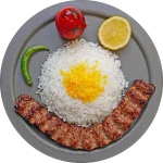 چلو کباب لقمه